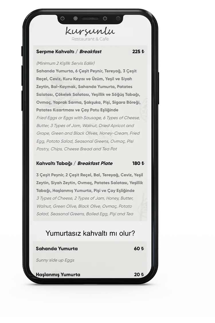 Kursunlu QR Kod Menu Calismasi 2