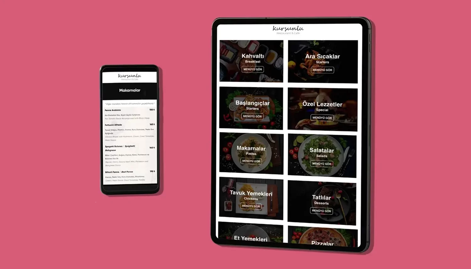 Kursunlu Restaurant QR Kod Menu Hizmeti